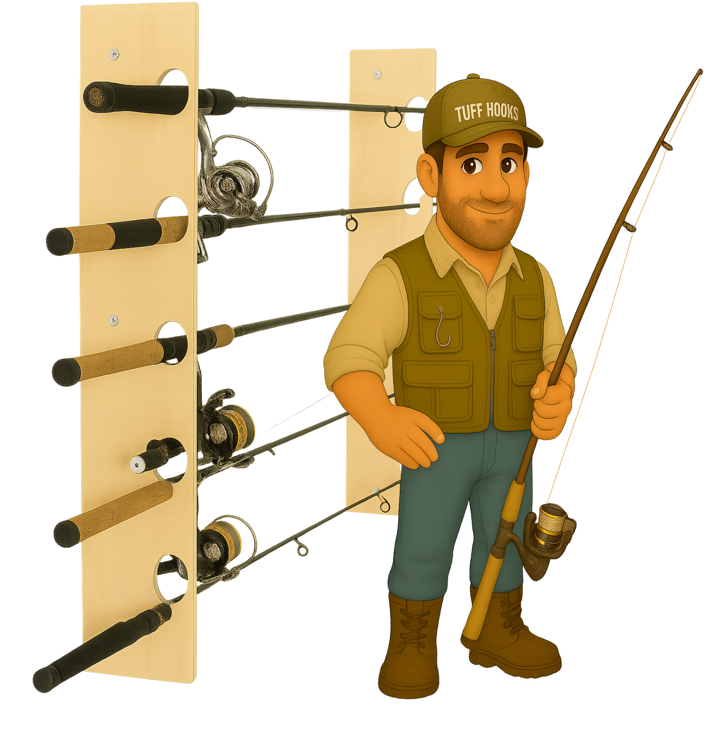 Fishing Rod Organizer