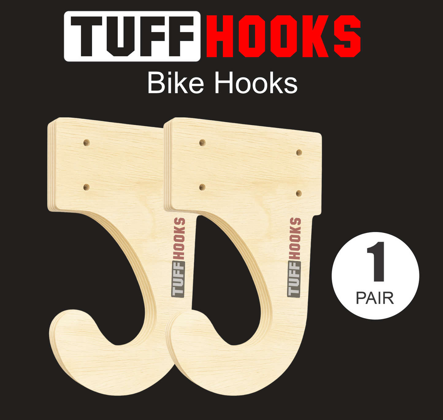Bike Hooks – Vertical or Horizontal Storage
