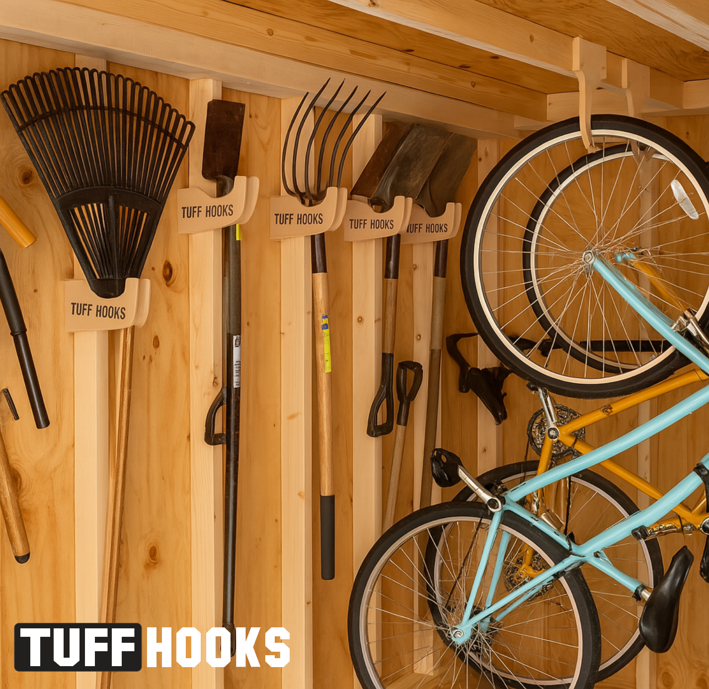 Bike Hooks – Vertical or Horizontal Storage
