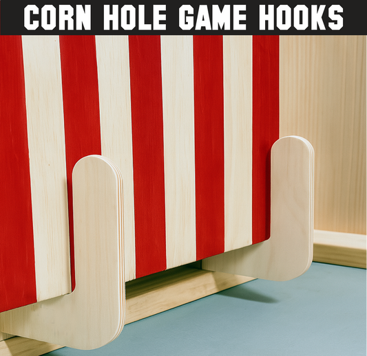 Cornhole Game Board Storage Hooks