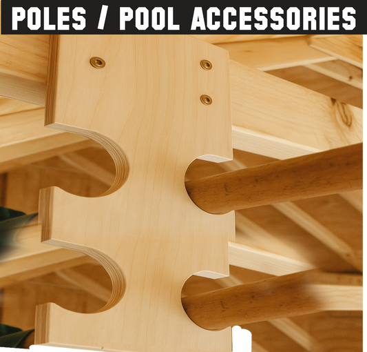 Pole & Pool Skimmer Organizer (ceiling mount)
