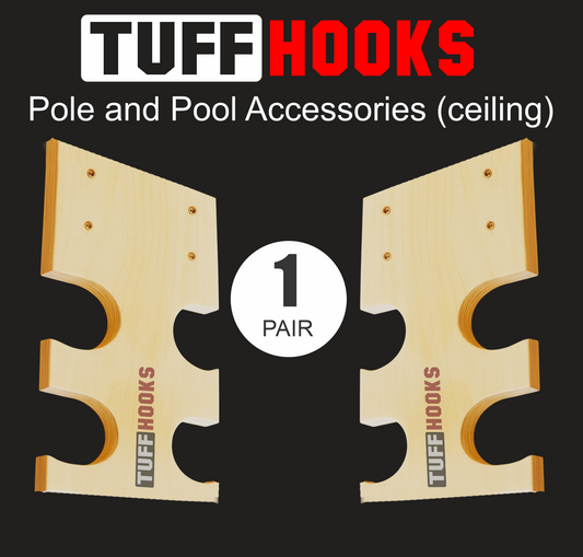 Pole & Pool Skimmer Organizer (ceiling mount)